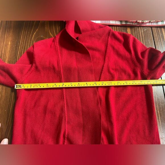 Verve Ami Shawl Collar Open Cardigan Sz S Red - Picture 5 of 8